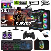 Resim Xaser Sword X51 Ryzen 7 5700X 32GB Ram 1tb M.2 Nvme SSD 8gb RTX5060 Sıvı Soğutmalı 23.8" 180Hz Performans Masaüstü Oyuncu Bilgisayarı 