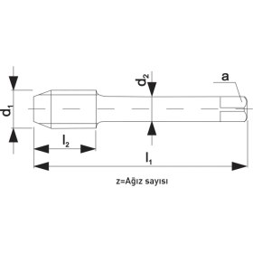 Resim Fett Unc 5/16-18 Narex 0204 Dın N-352 Hss 3'lü El Takım Kılavuzu 