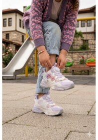 Resim Vicco 346.b26y.154 Bandi Lila Anatomik Işıklı Kız Çocuk Ayakkabı Lila 