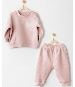 Resim Kız Bebek Takım 2 Parça Set Casual Ac26200 Pembe 