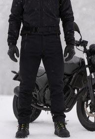 Resim DRC Outdoor Kışlık Softshell Motorcu Pantolonu - Su ve Rüzgar Geçirmez 