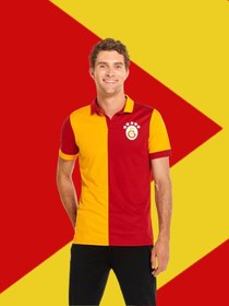 Resim Galatasaray Lisanslı Match Day Polo 5 yıldızlı Özel Forma - L / SARI -KIRMIZI 