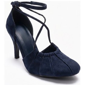 Resim Luvishoes Elıza Lacivert Süet Kadın Topuklu Ayakkabı 