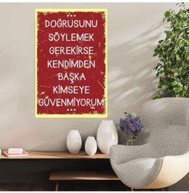 Resim Ahşap Retro Mdf Poster , Komik Sözler , Duvar Yazıları , Manzara , Tarih , Edebiyat - Tbl0372 