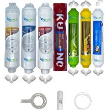 Resim Pemax Water Solutions Kapalı Kasa Su Arıtma Cihazlarına Uygun Eco 7'li Orijinal LG Kuno Mebran Alkali-Mineral Set 