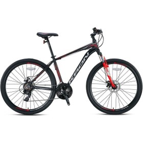 Resim Kron TX 100 28 JANT Trekking - 18' - 21 Vites - V.B. - Mat Siyah-Gri/Mavi 