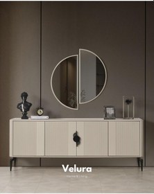 Resim Venti Siyah Konsol Krem 