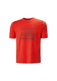 Resim Helly Hansen Hp Race Graphic Erkek Tişört Hha.34419.222 Kırmızı 