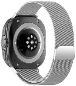 Resim Samsung Galaxy Watch ULTRA (LTE 47mm) Milanese Metal Hasır Kordon Watch 7 Gümüş 