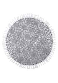 Resim My Home Halı Oslo Iskandinav Şahane El Dokuma %100 Doğal Pamuk Yumuşak Gri Yıkanabilir Kilim Halı K1 Gri 