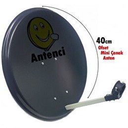 Resim Antenci 40 CM Mini Ofset Çanak Anten 