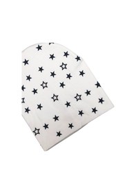 Resim Çift Katlı Penye Yıldızlı Bebek Bere 