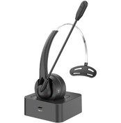 Resim Neevoyu Bt5.4 Tek Kulaklı Telefon Operatör Kulaklığı - Dış Mıknatıslı Gürültü Engelleme Mikrofonu Ve Şarj Dizini İle Siyah 