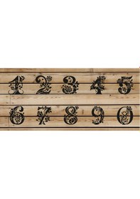 Resim Stencil Rakam Boyama Şablonu X050-sayı Rakam Yüksekliği 20 Cm 