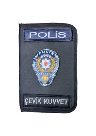 Resim Polis Ajanda Defter Kabı Organizer Kalemlik Siyah 