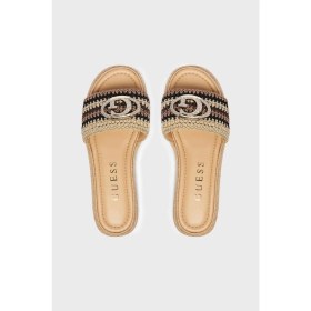 Resim Guess Kaylis Logolu Örgü Detaylı Terlik FLJKLIFAB03 Bayan Terlik Fljklı FAB03 Black 