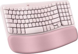 Resim Wave Keys Kablosuz Bluetooth İngilizce Q Klavye - Pembe Logitech