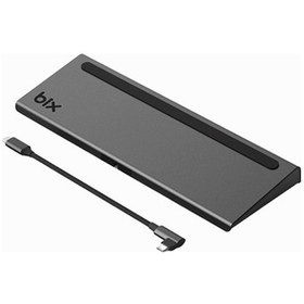 Resim Bix BX10HB 5Gbps Type-C to 4K 30Hz HDMI Ethernet USB 3.0 PD SD TF Kart Okuyucu Dönüştürücü Adaptör Hub 