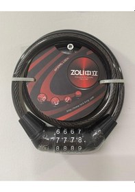 Resim Trendbisiklet Bisiklet Kilidi Şifreli 12x1000 Mm Spiral Bisiklet Kilidi Siyah 