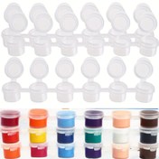 Resim 420/180 Boş 2ml Boya Kutuları - Hava Geçirmez Yumuşak Plastik Kapaklar, Akrilik, Yağ, Su Boyama için Dayanıklı ve Sızdırmaz, Güçlü Renkler, Güzel Sanat Malzemeleri ve Düşünceli Hediye (Vibrant Colors), Boyama Aksesuarları, Düzenlenmiş Kavanoz, Yumuşak Plastik Malzeme 