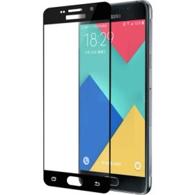 Resim Microcase Samsung Galaxy C7 Pro C7010 Tam Kaplayan Tempered Cam Koruma 