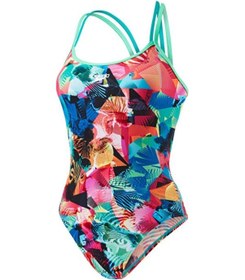 Resim Speedo Kadın Yüzücü Mayosu Renkli Digi Xbck Tf Green Green 8-10626b486 Renklı 