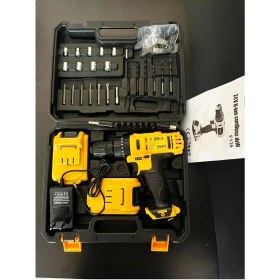 Resim Şarjlı Darbeli Vidalama Seti, Çift Batarya ile Güç ve Rahatlık Sunar 