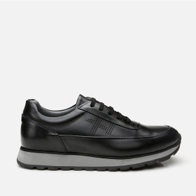 Resim Hotiç Hakiki Deri Siyah Erkek Spor Ayakkabı 02ayh292470a100 Siyah-black Siyah 