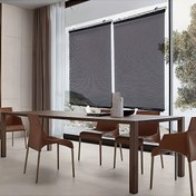 Resim 1 adet Kolay Kurulum Matkap Gerektirmeyen Balkon Emme Kupası Güneşlik Perde, %90 Karartma, UV Dirençli Metal, Banyo, Yatak Odası, Araba ve Ofis Kullanımı İçin Çoklu Bileşenler, Yaşam Katı Perdeleri 