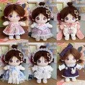 Resim 20cm Moda Bebek, Değiştirilebilir Kıyafetler, Kabarık Saç, İskelesiz - Karışık Renklerde Peluş Oyuncak, Kızlar İçin İdeal Hediye, Oynanabilir Bebek | Karikatür Temalı Bebek | Aksesuar Zengini, Bebek Aksesuarları 
