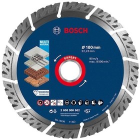 Resim Bosch Expert Multimaterial Elmas Disk 180 X 22,23 X 2,4 X 12 Mm 