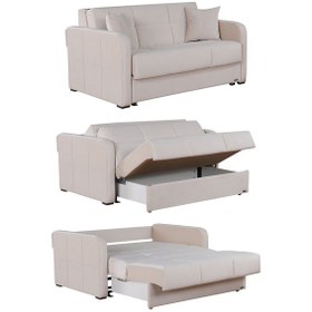 Resim Kilim Mobilya Adonis Çift Kişilik Yataklı Kanepe 140 Krem 