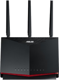 Resim Asus RT-AX86S WiFi6 Dual band Gaming Ai Mesh Aiprotectionpro 4G VPN Router Access Point 