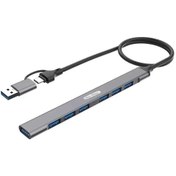 Resim Go Des Gd-uc706 7 Uyumlu Usb Portlu Çoğaltıcı - Çoklayıcı Type-c - Usb Hub 