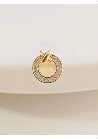 Resim Halka X Artı Model Kıkırdak Piercing Tragus Helix Altın Kaplama Gold Renk Küpe Gold 