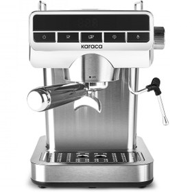 Resim Karaca Coffee Art 1362 Süt Köpürtücülü, 20 Bar Basınçlı, Espresso, Latte, Cappuccino, Americano Makinesi Inox 1,5L 1360W 