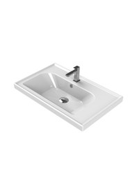 Resim Turkuaz Seramik Cerastyle Frame Lavabo 70CM Damlalıklı Sifonsuz 