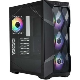 Resim Cooler Master Masterbox TD500V2-KGNN-STU USB3.2 4X120MM ARGB Fan Psu Yok Pencereli E-ATX Siyah Kasa 