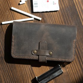 Resim Hi Leather Alchera Tütün Kesesi / Kılıfı İsimli. Kişiye Özel 