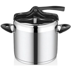 Resim Vento Sıyah 7 Lt Klasık Duduklu Tencere Gümüş 