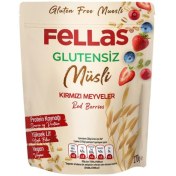 Resim FELLAS Glutensiz Müsli - Kırmızı Meyveli 270g 