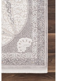 Resim Nazende 70 Tarak Viscon Salon Halısı A3394d Krem Gri Renkli 