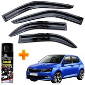 Resim Skoda Fabia Mügen Cam Rüzgarlığı 2014 - 2019 Arası 4 Lü Takım +500ml Lastik Parlatıcı 