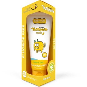 Resim Babyton Bebek ve Çocuklar için Organik Diş Macunu Muz Aromalı 