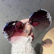 Resim Bir adet genç kızlar için taçsız taşlı moda gözlük 