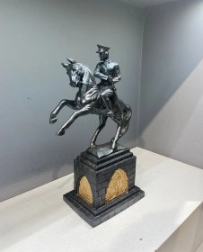 Resim Dekoratif Polyester Atatürk Onur Anıtı Heykeli Koyu Gri 