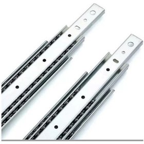 Resim Teleskobik Ray Seti, Yüksek Kapasiteli, Dayanıklı Çekmece Ve Dolap Rayları 1 Çift 3,5cm X 35cm Metalik 