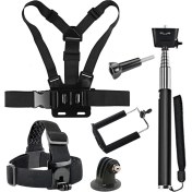 Resim Gplus ST006 Gopro Hero 10 Sjcam SJ4000 Eken H9R Aksiyon Kameralarla Uyumlu 6 Parça Aksiyon Kamera Başlangıç Seti 