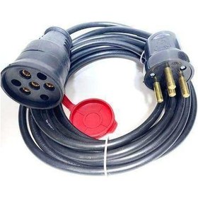 Resim Trifaze Uzatma Fiş-Priz 4x2.5 mm Kablolu 9 MT 