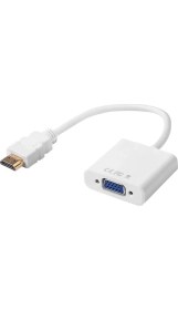 Resim Aogo HDMI To VGA Dönüştürücü HDMI Giriş VGA Çıkış HDMI VGA Kablo HDMI In VGA Out HDMI Erkek VGA Dişi Dönüştürücü 